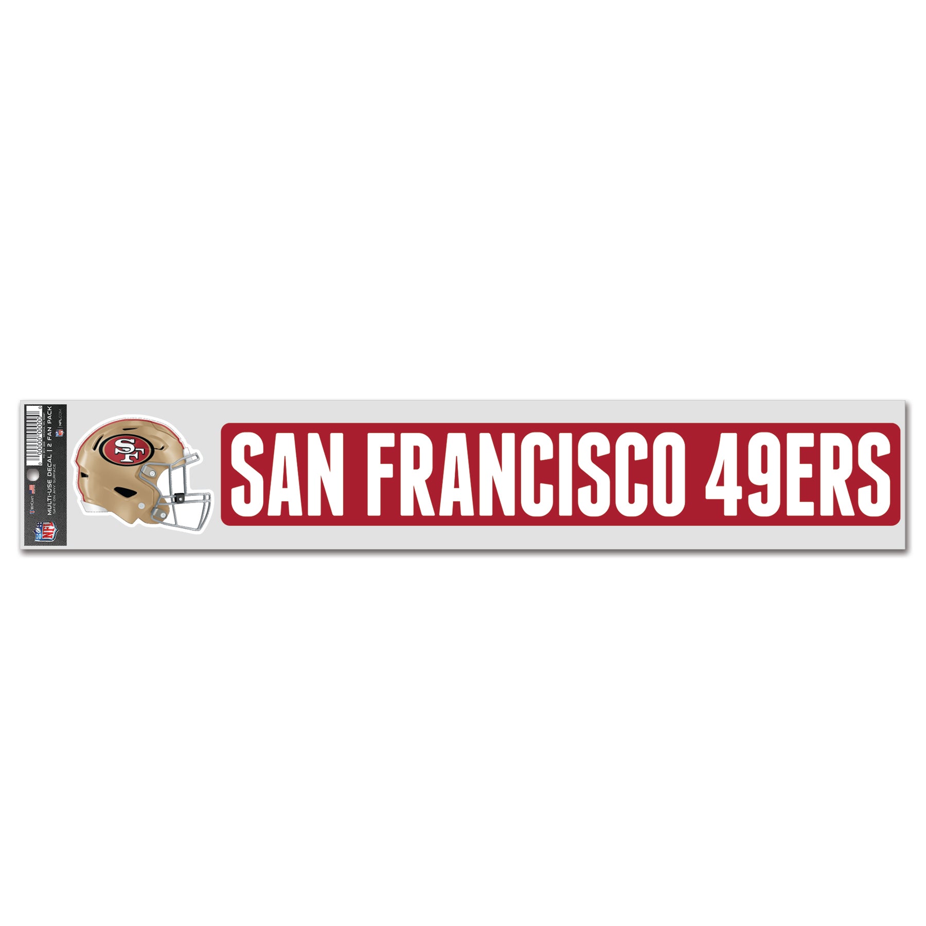 San Francisco 49ers Sports Decal Multi Used 2 Fan Pack