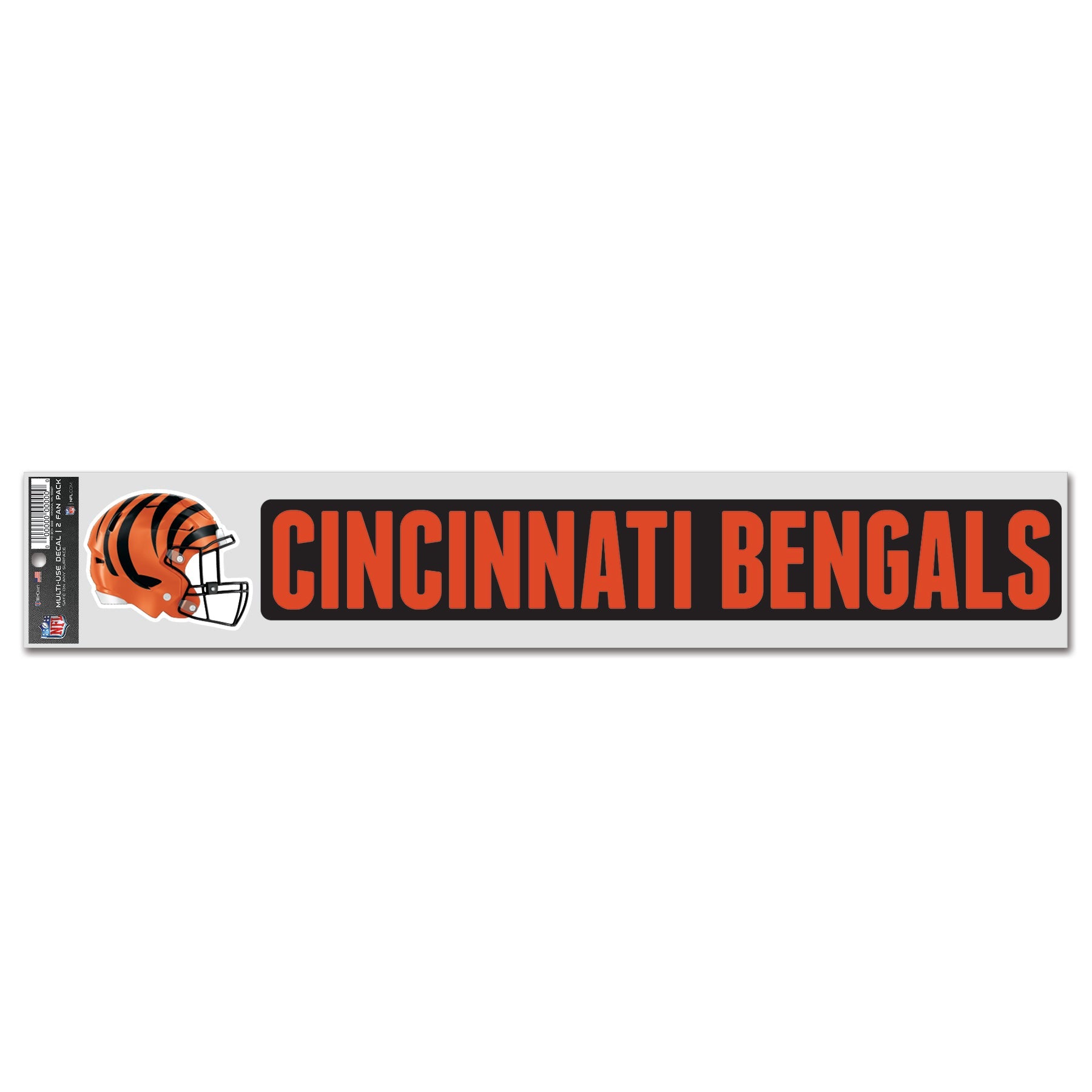 Cincinnati Bengals Sports Decal Multi Used 2 Fan Pack