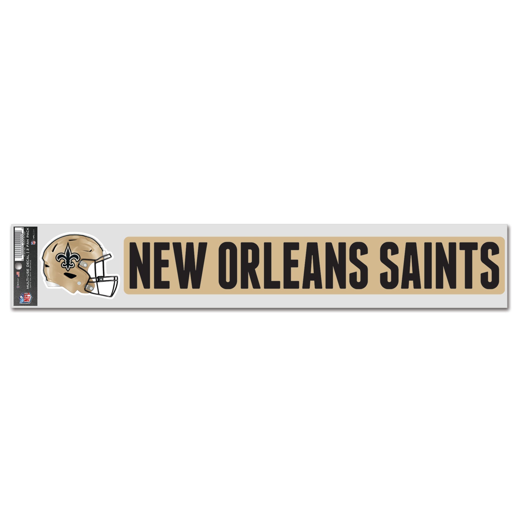 New Orleans Saints Sports Decal Multi Used 2 Fan Pack