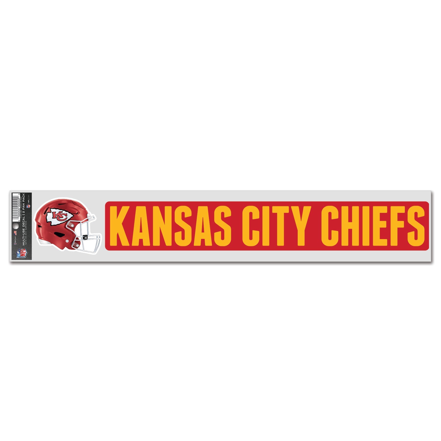 Kansas City Chiefs Sports Decal Multi Used 2 Fan Pack