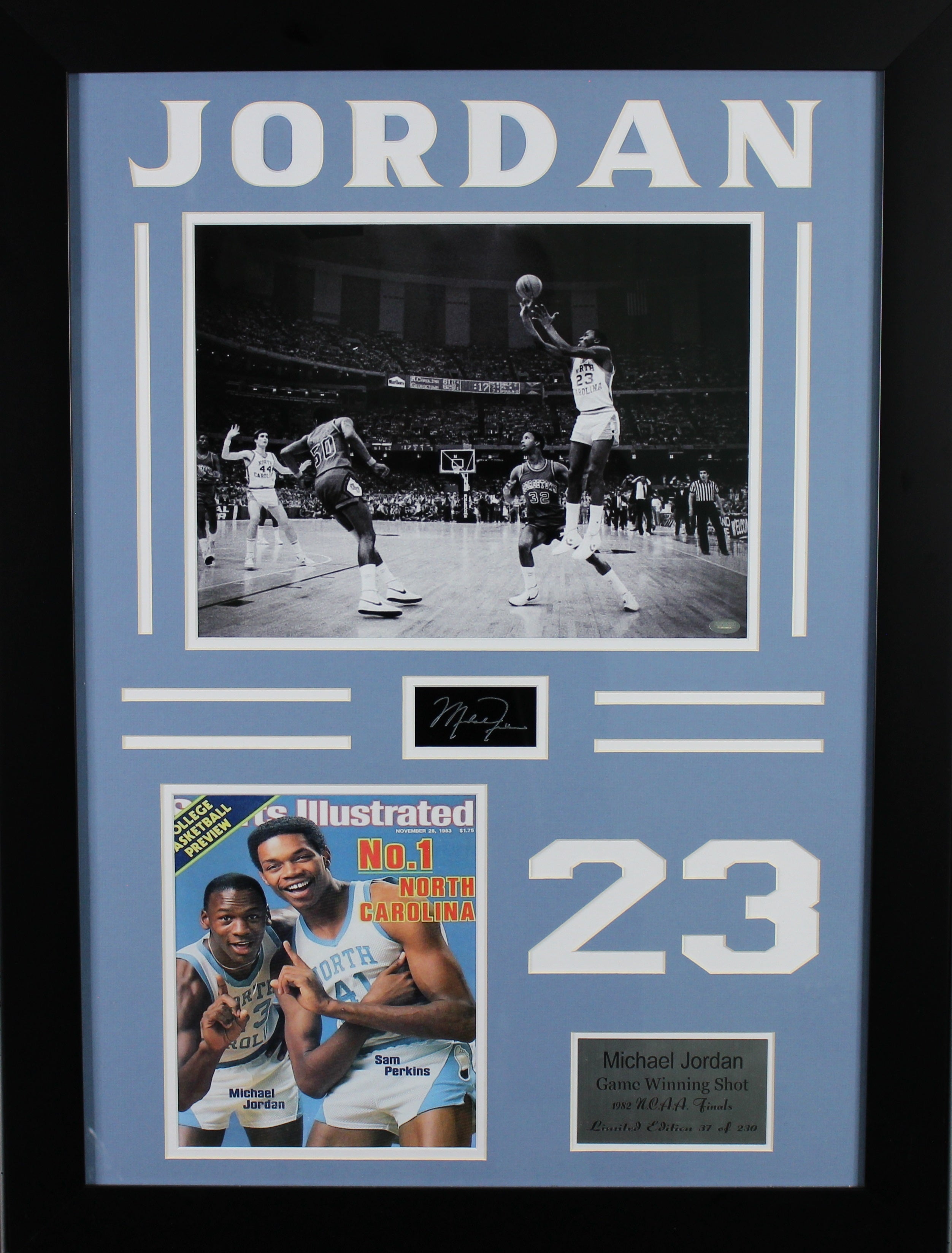 North Carolina Tar Heels Michael Jordan Winning Shot Large Frames