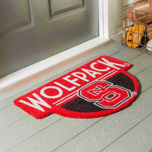 North Carolina State Wolfpack Shape Coir Mats