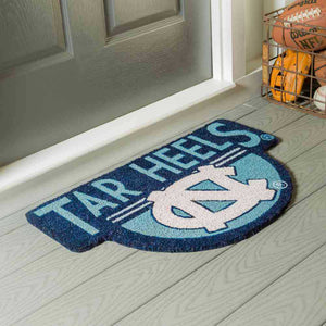 North Carolina Tar Heels Shape Coir Mats