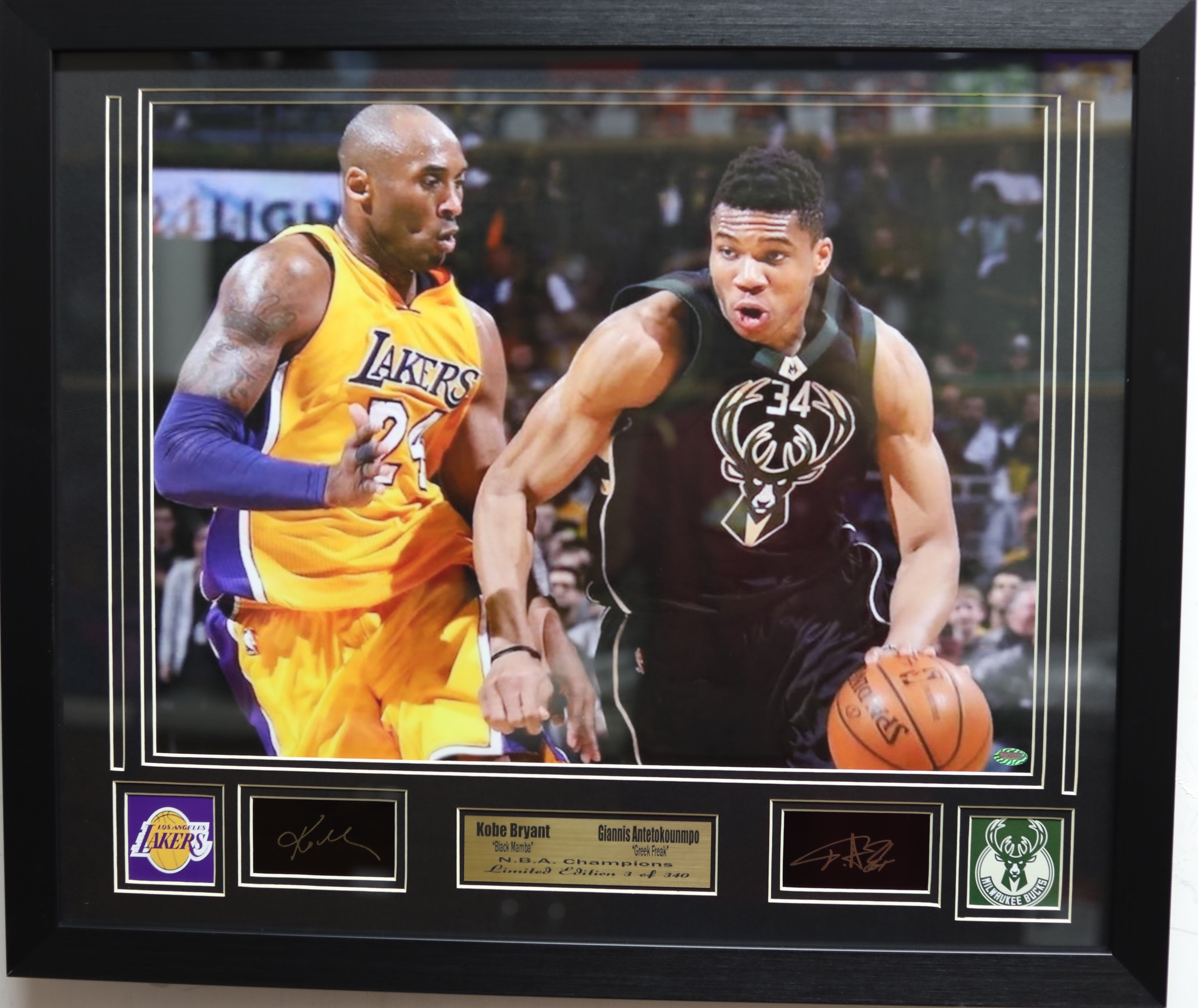 Giannis Antetokounmpo and Kobe Bryant Frame Large Frames