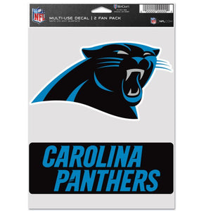 Carolina Panthers Sports Multi Used Decal 2 Fan Pack