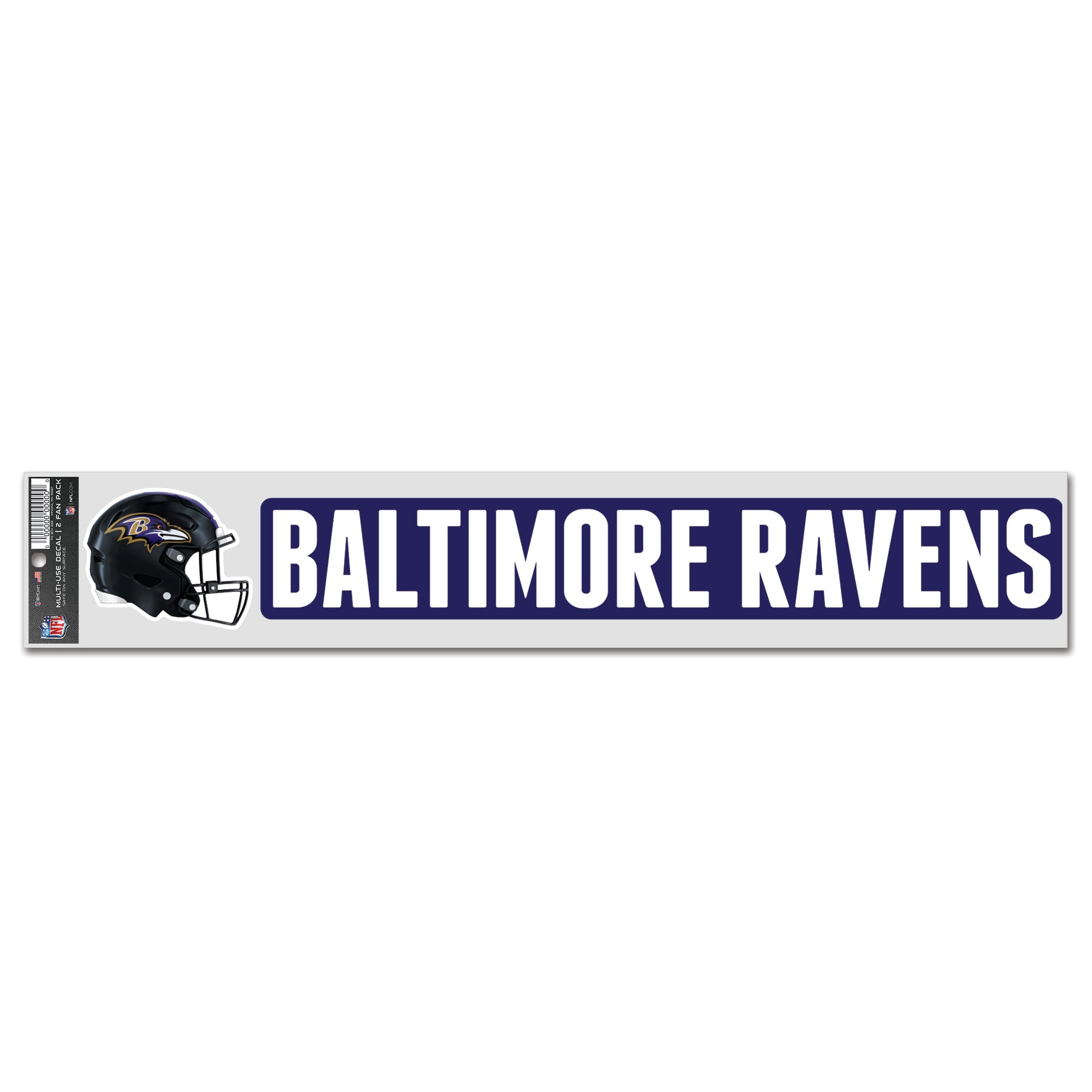 Baltimore Ravens Sports Decal Multi Used 2 Fan Pack