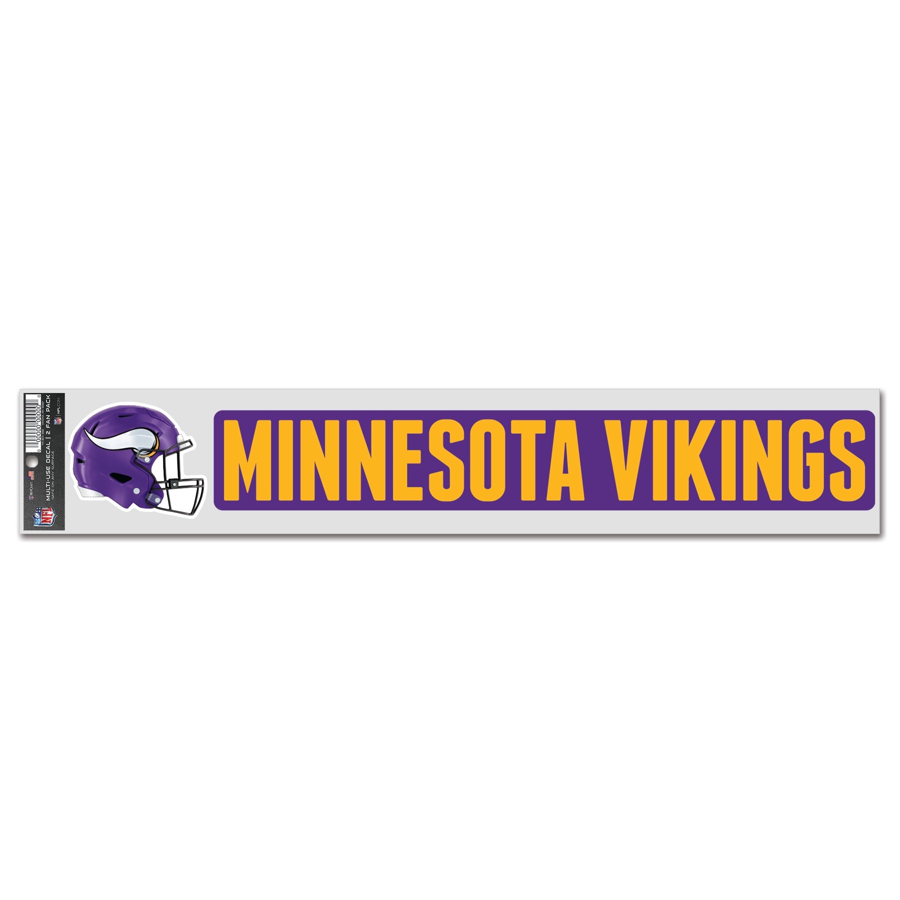 Minnesota Vikings Sports Decal Multi Used 2 Fan Pack