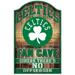 Boston Celtics Fan Cave Wood Sign 11