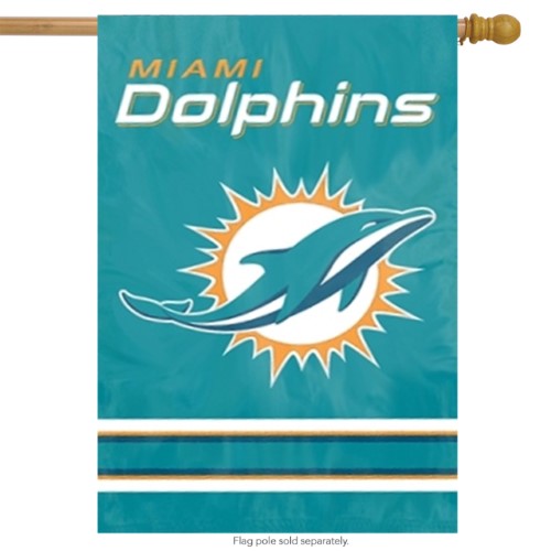 Miami Dolphins Embroidered Banner House Flag