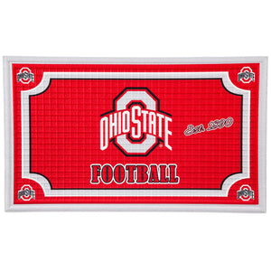 Ohio State Buckeyes Embossed Door Mats