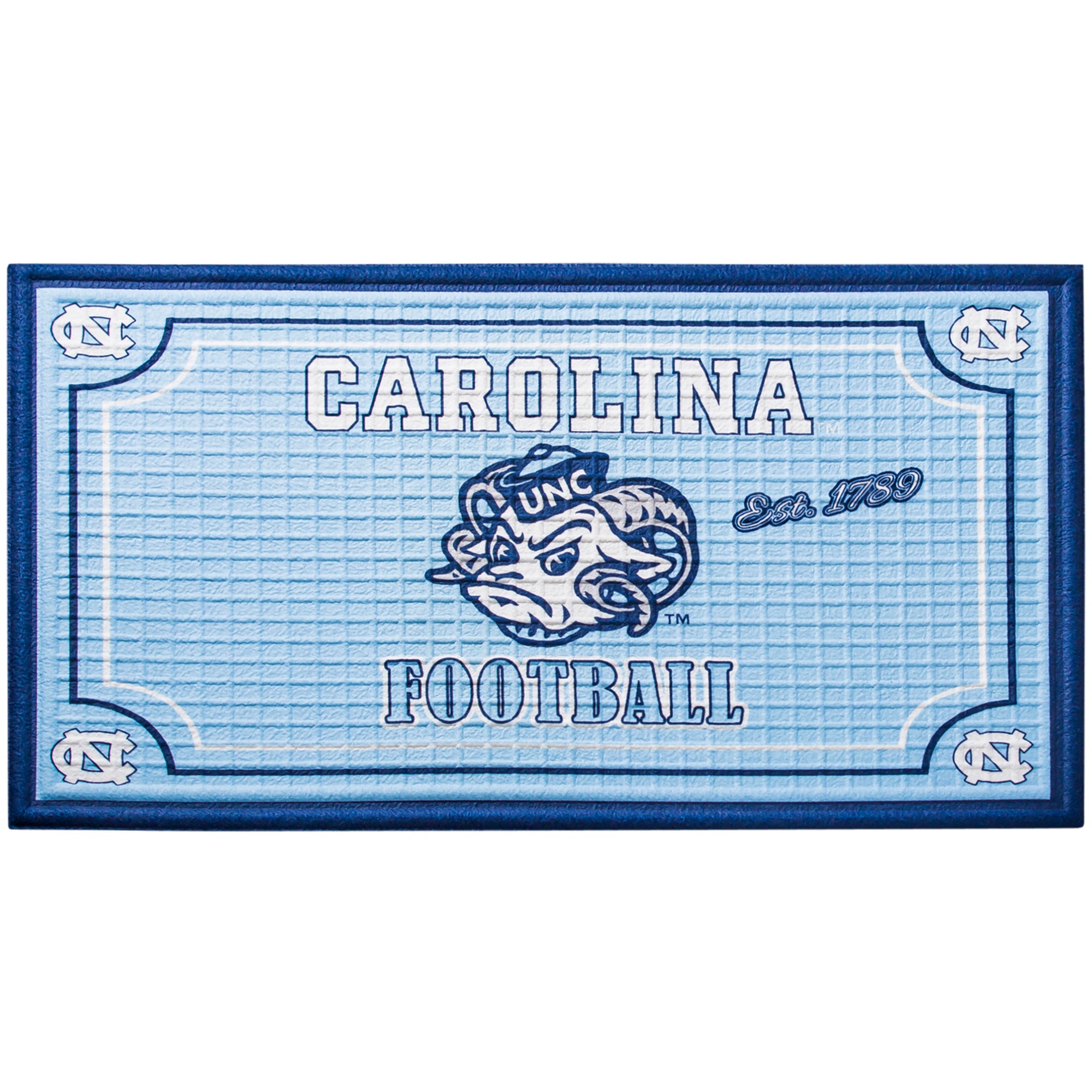 North Carolina Tar Heels Embossed Door Mats