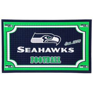 Seattle Seahawks Embossed Door Mats