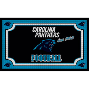 Carolina Panthers Embossed Door Mats