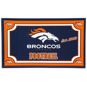 Denver Broncos Embossed Door Mats