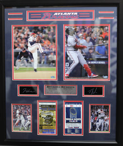Atlanta Braves Champion Frame Tom Glavine Jorge Soler Large Frames
