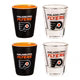 Philadelphia Flyers 4 Piece Ceramic and Glass 2oz. Shot Glass Set