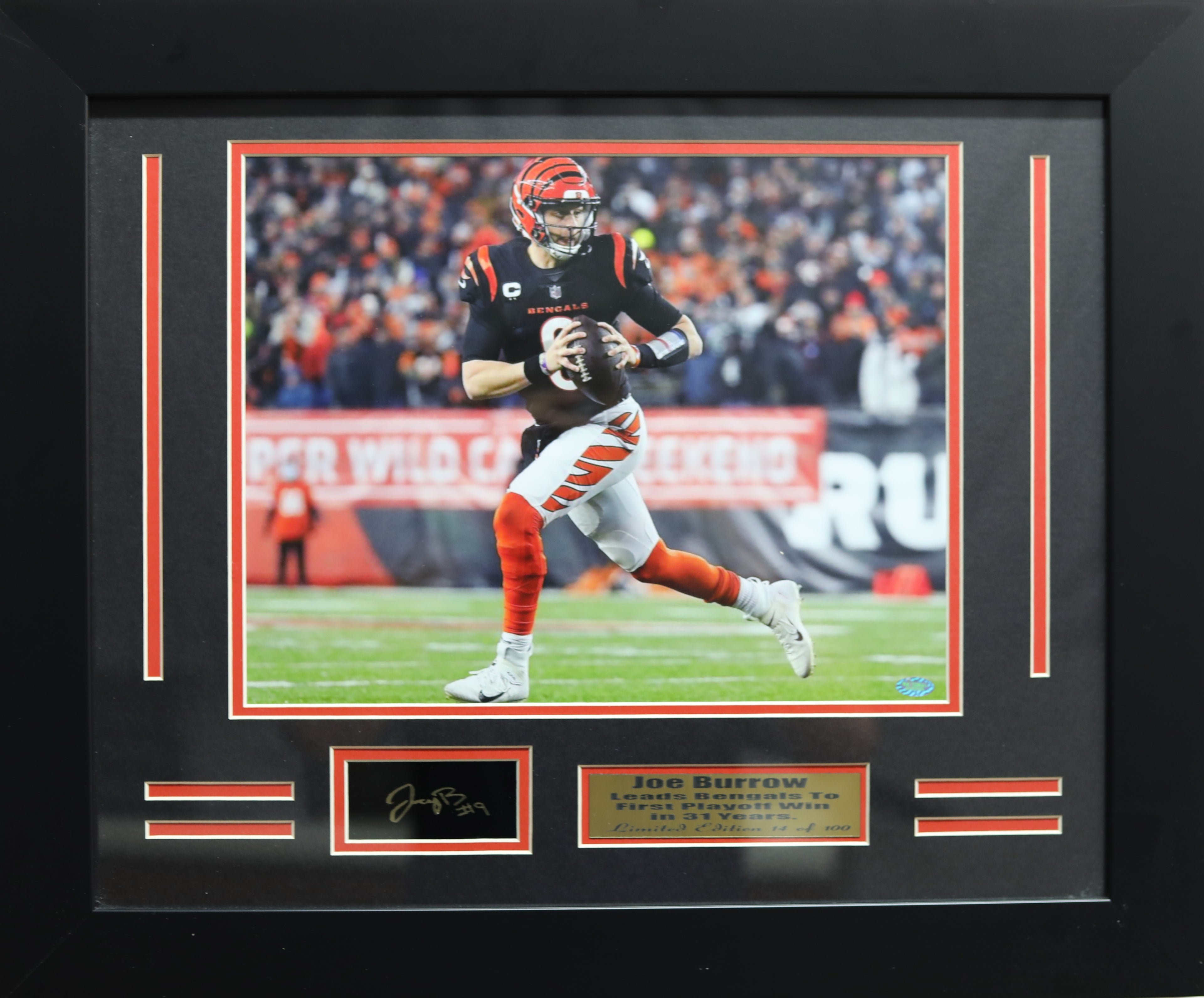LSU Tigers Joe Burrow Engraved Signature Medium Frames