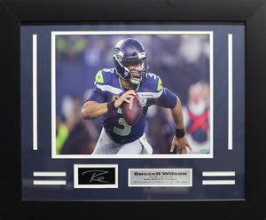 Seattle Seahawks Russell Wilson Engraved Signature Medium Frames