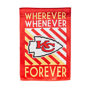 Kansas City Chiefs Whenever Wherever Forever House Flag