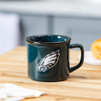 Philadelphia Eagles Ceramic Camp Cup with Enamel Finish 14oz