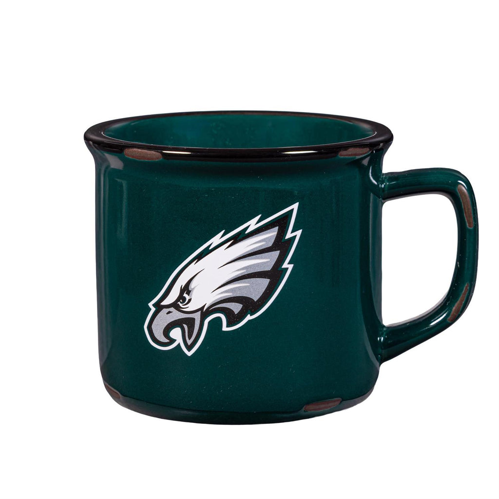 Philadelphia Eagles Ceramic Camp Cup with Enamel Finish 14oz