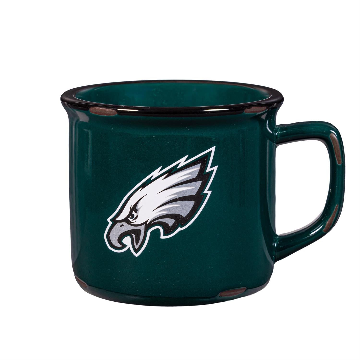 Philadelphia Eagles Ceramic Camp Cup with Enamel Finish 14oz