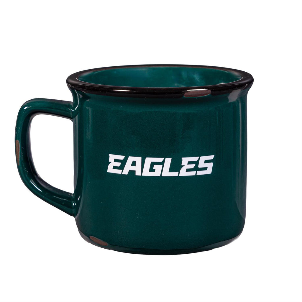 Philadelphia Eagles Ceramic Camp Cup with Enamel Finish 14oz