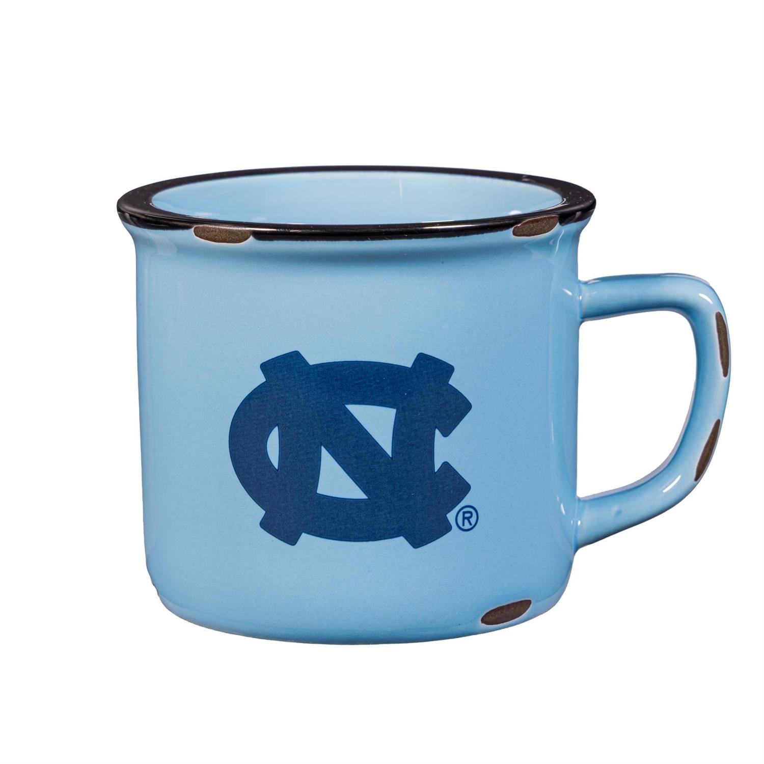 North Carolina Tar Heels Ceramic Camp Cup with Enamel Finish 14oz