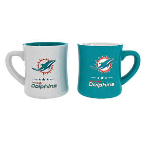 Miami Dolphins 10 oz Ceramic Cup Set