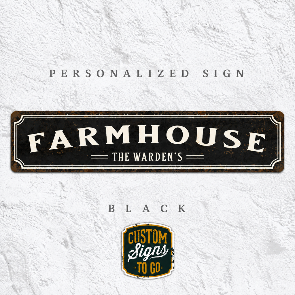Personalized Family House Sign – Custom Vintage Metal Sign