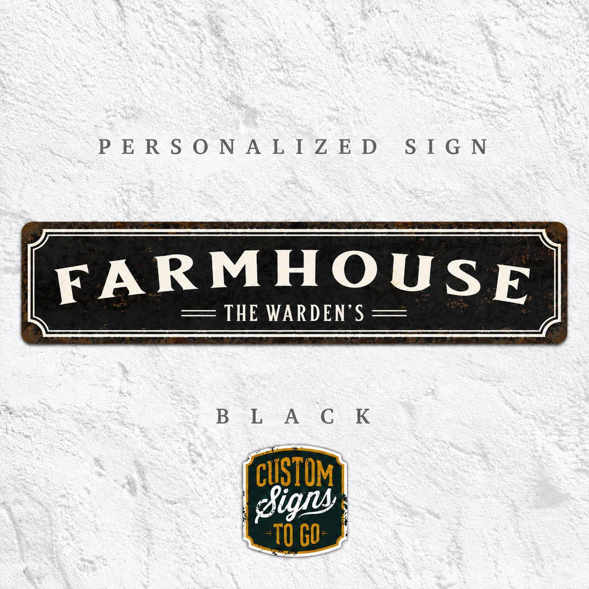 Personalized Family House Sign – Custom Vintage Metal Sign