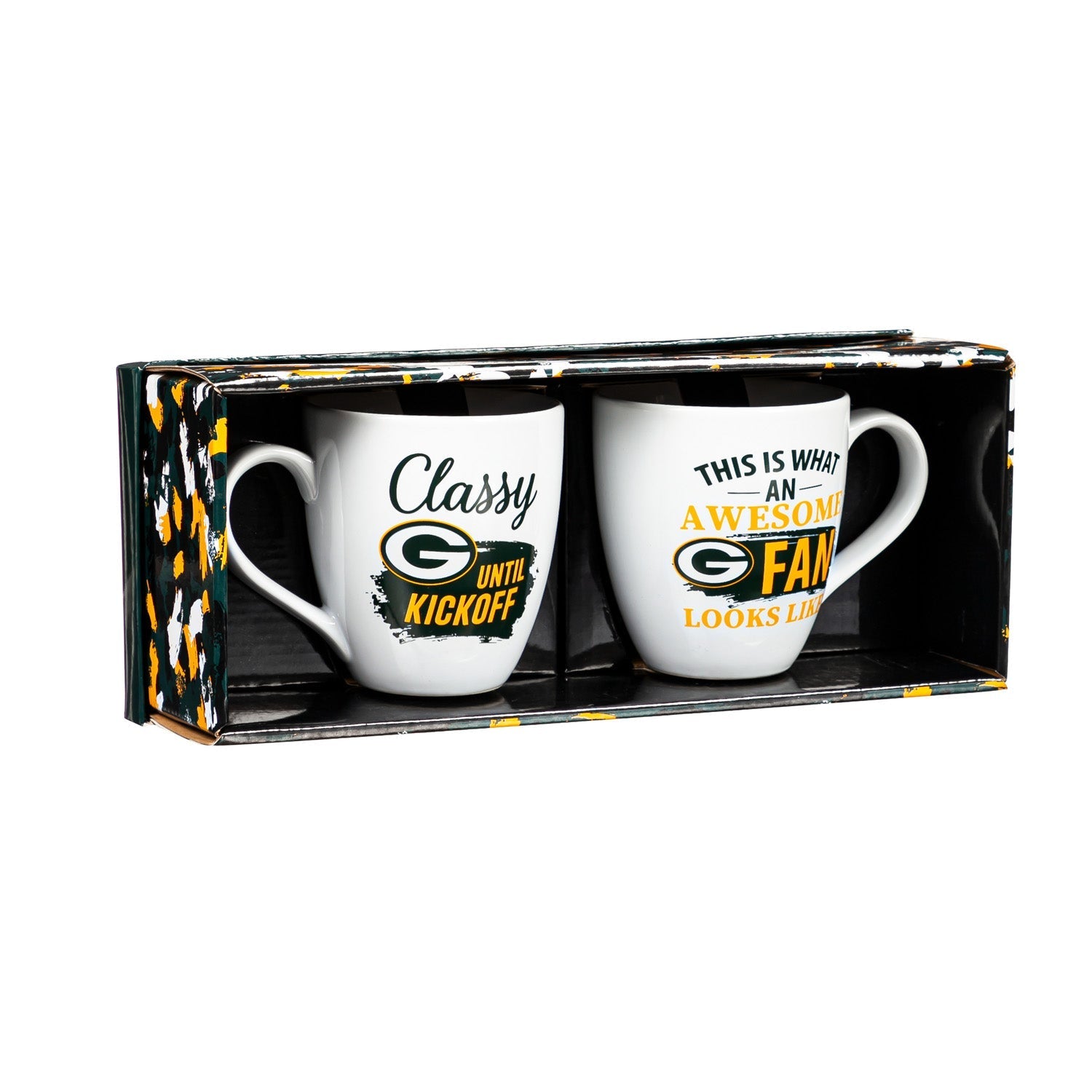 Green Bay Packers Ceramic Cup O'Java 17oz Gift Set