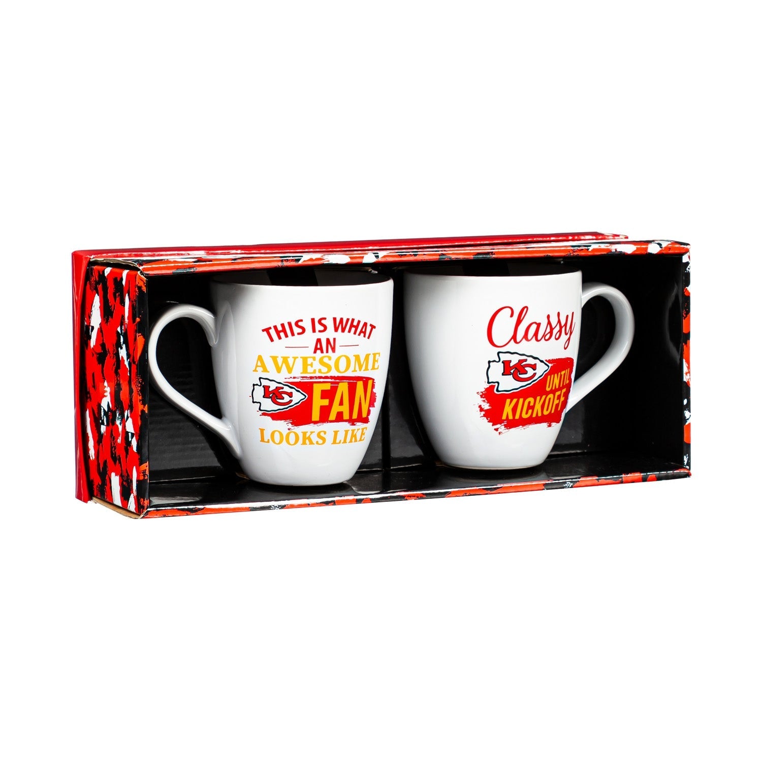 Kansas City Chiefs Ceramic Cup O'Java 17oz Gift Set