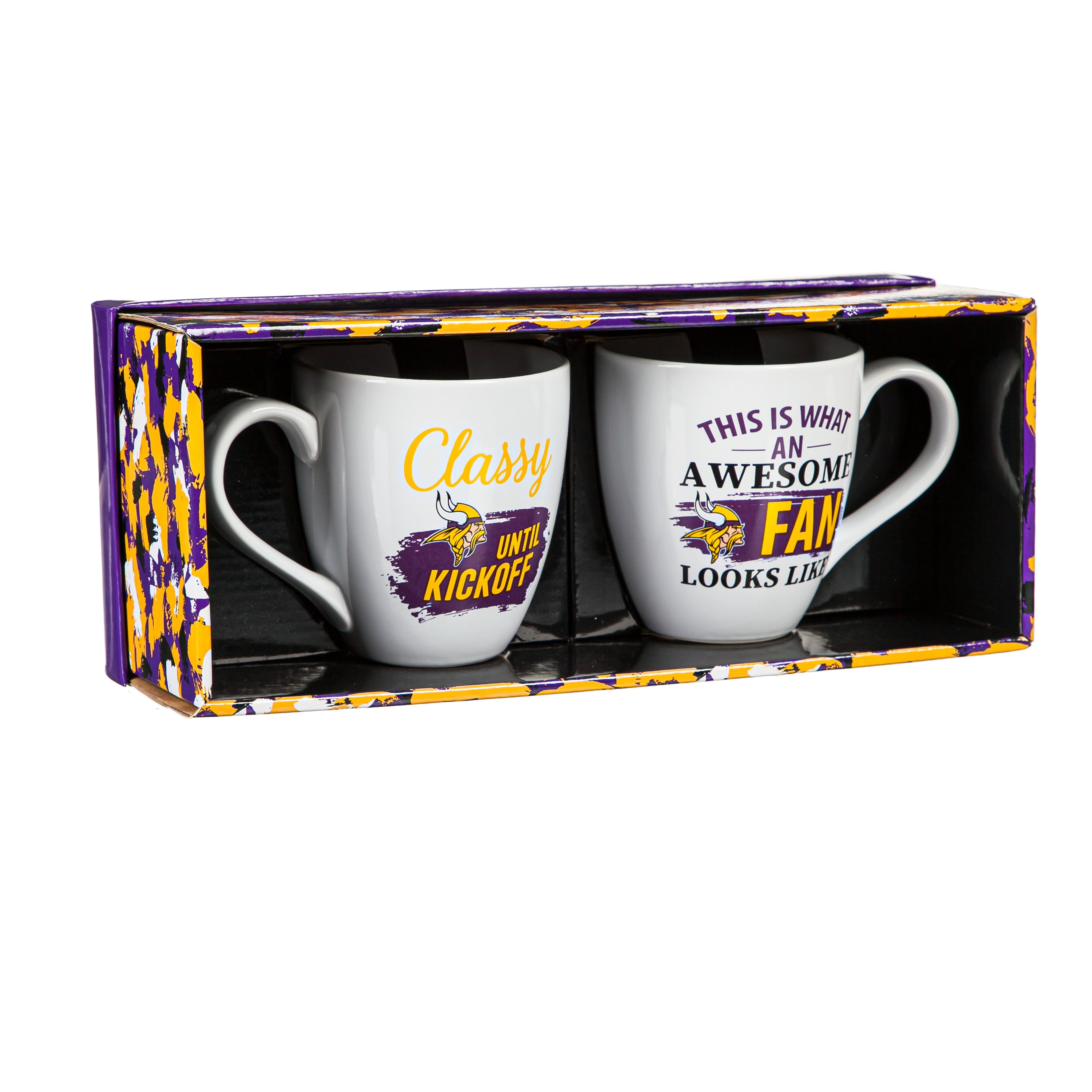 Minnesota Vikings Ceramic Cup O'Java 17oz Gift Set