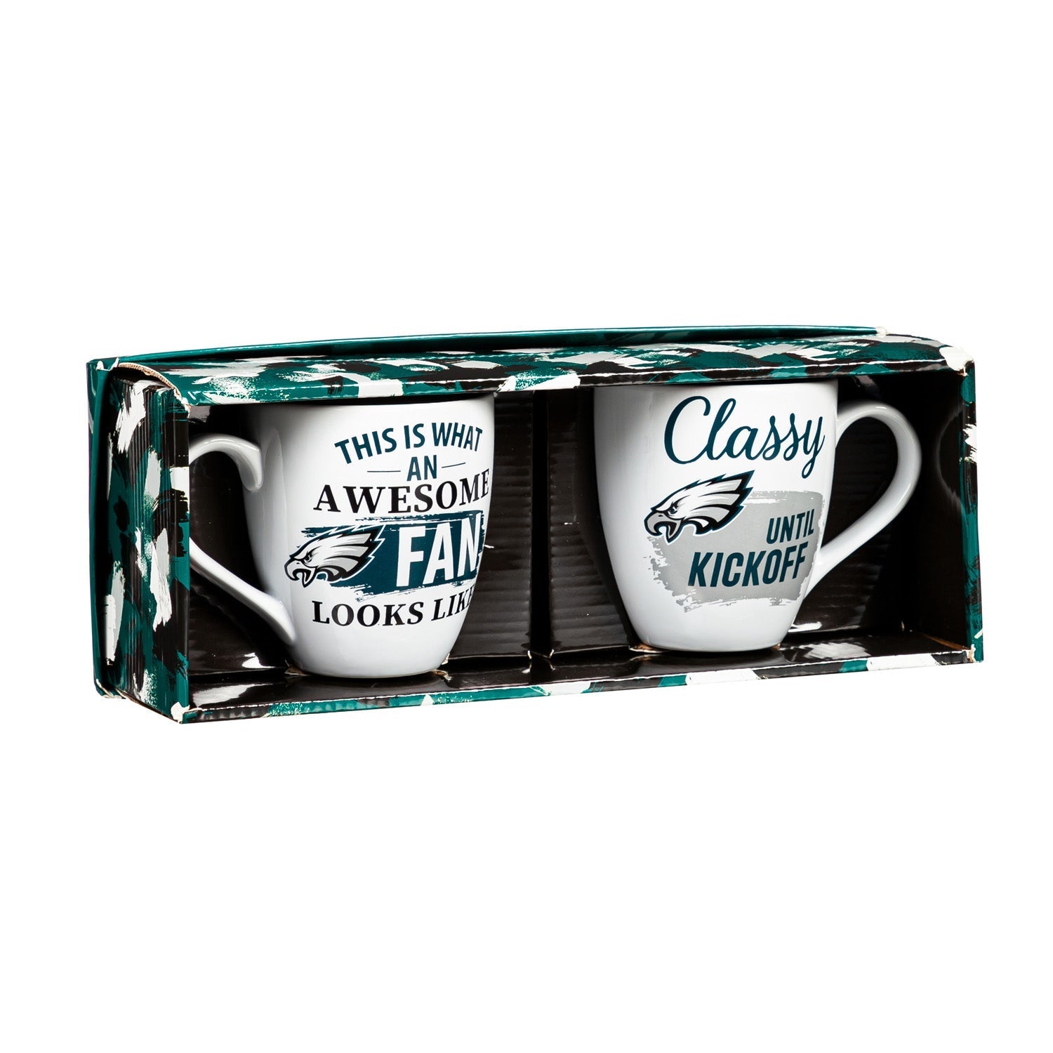 Philadelphia Eagles Ceramic Cup O'Java 17oz Gift Set