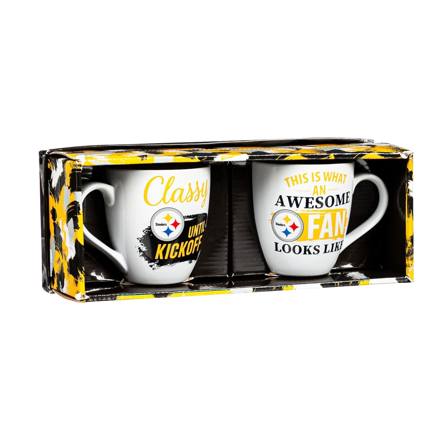 Pittsburgh Steelers Ceramic Cup O'Java 17oz Gift Set