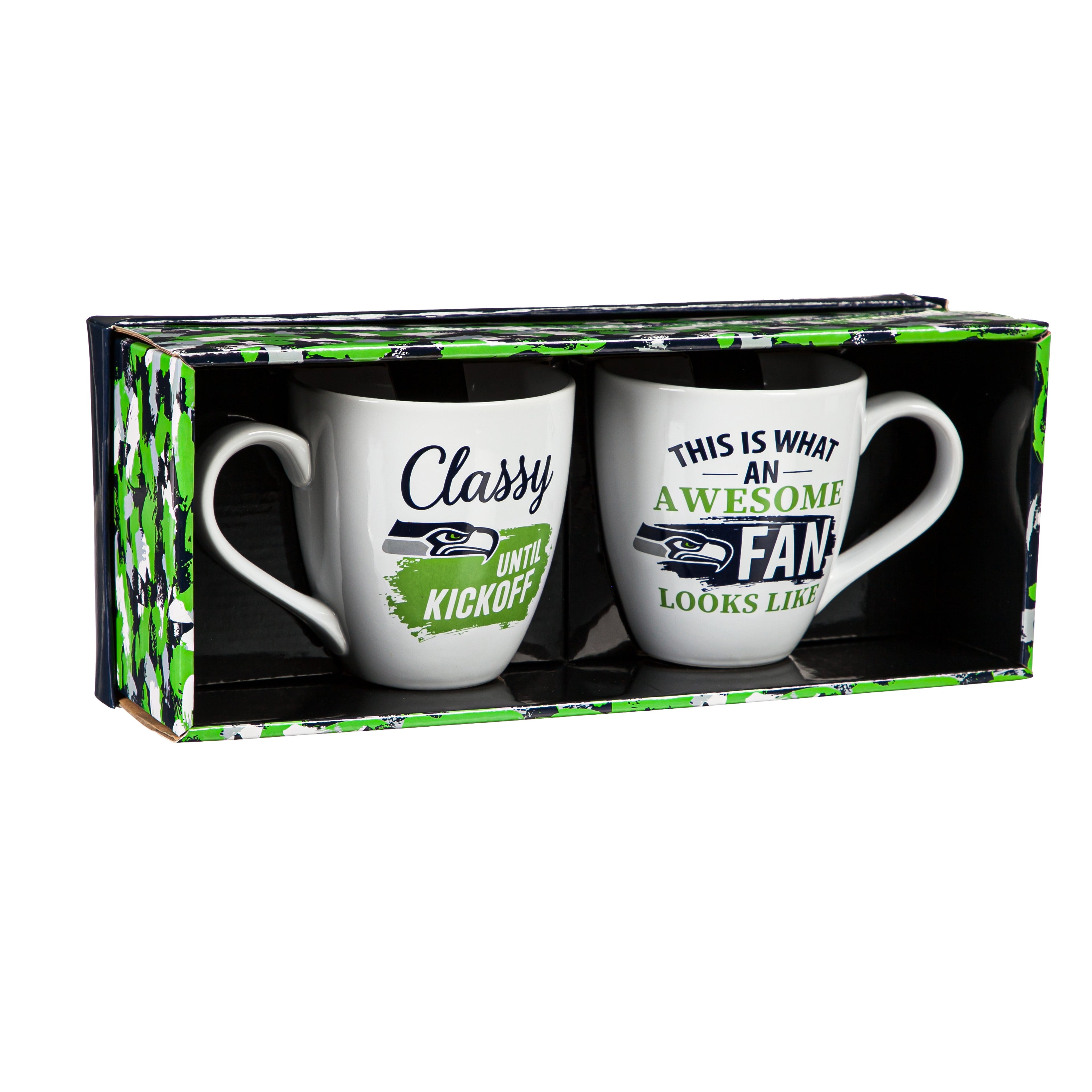 Seattle Seahawks Ceramic Cup O'Java 17oz Gift Set