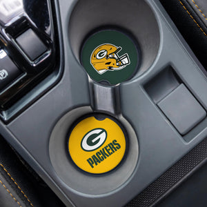 Green Bay Packers Car Coaster Set 2pcs