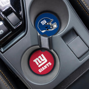 New York Giants Car Coaster Set 2pcs