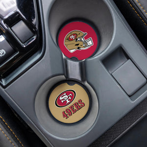 San Francisco 49ers Car Coaster Set 2pcs