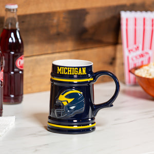 Michigan Wolverines 24oz Ceramic Stein Cup