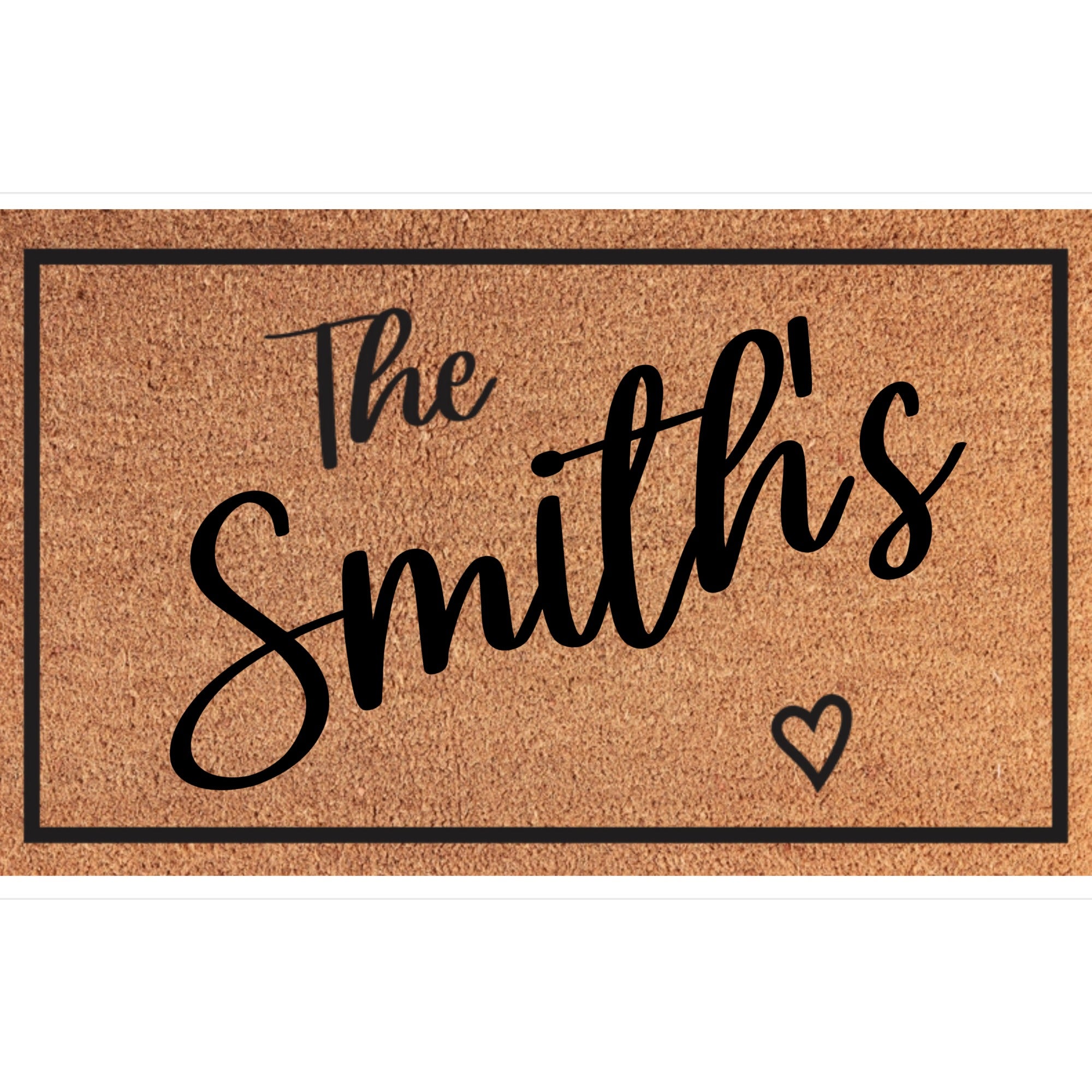 Personalized Family Name Coir Mat