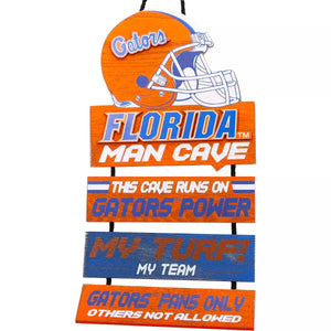 Florida Gators Helmet Man Cave Rules Sign