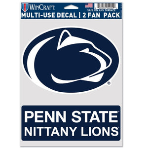 Penn State Sports Multi Used Decal 2 Fan Pack