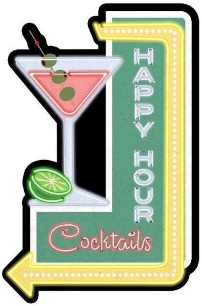 Happy Hour Lenticular Plaque
