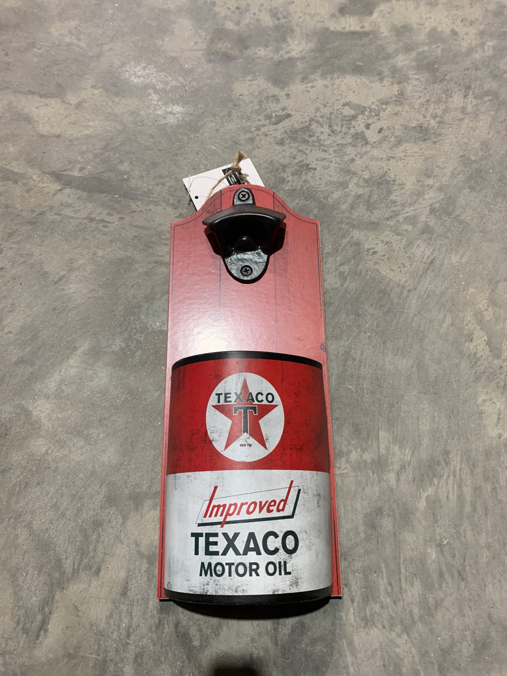 VINTAGE OIL CAN OPENER PLAQUES