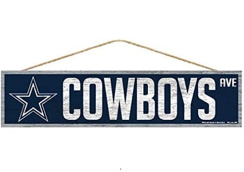 Dallas Cowboys Avenue Rope Signs 4x17