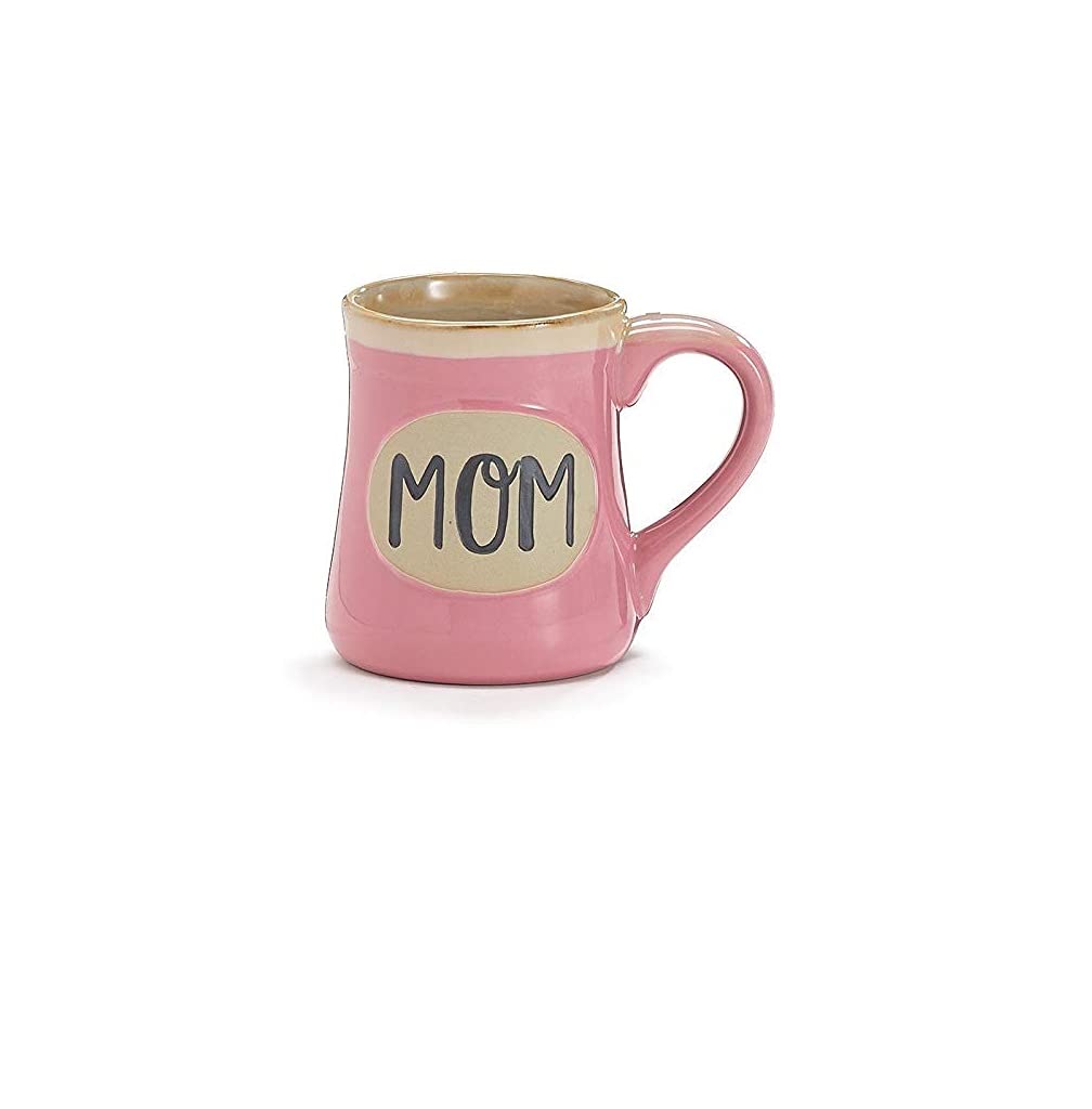 Mom Miracle Worker Job Title Pink Vintage Mug