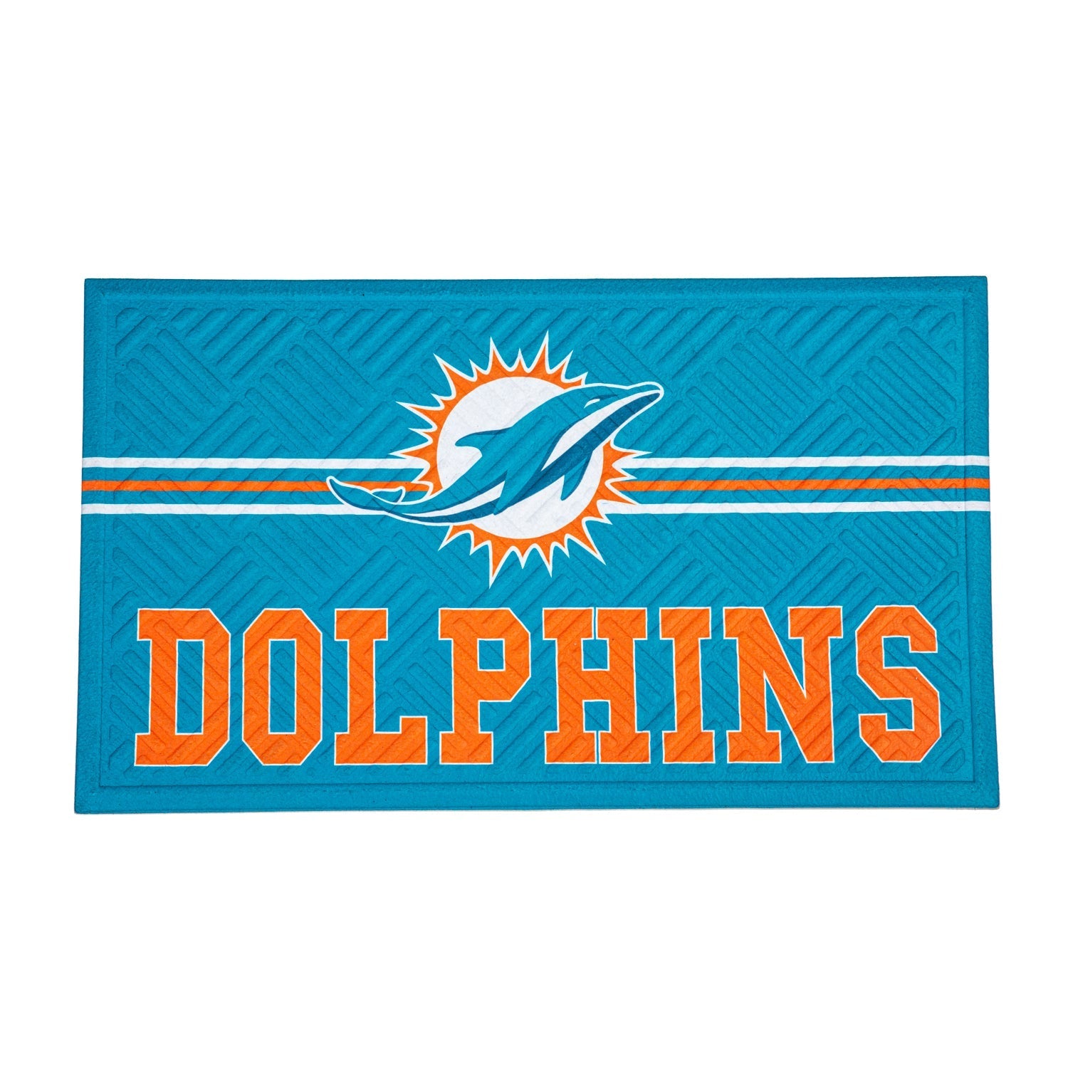 Miami Dolphins Embossed Mat Cross Hatch