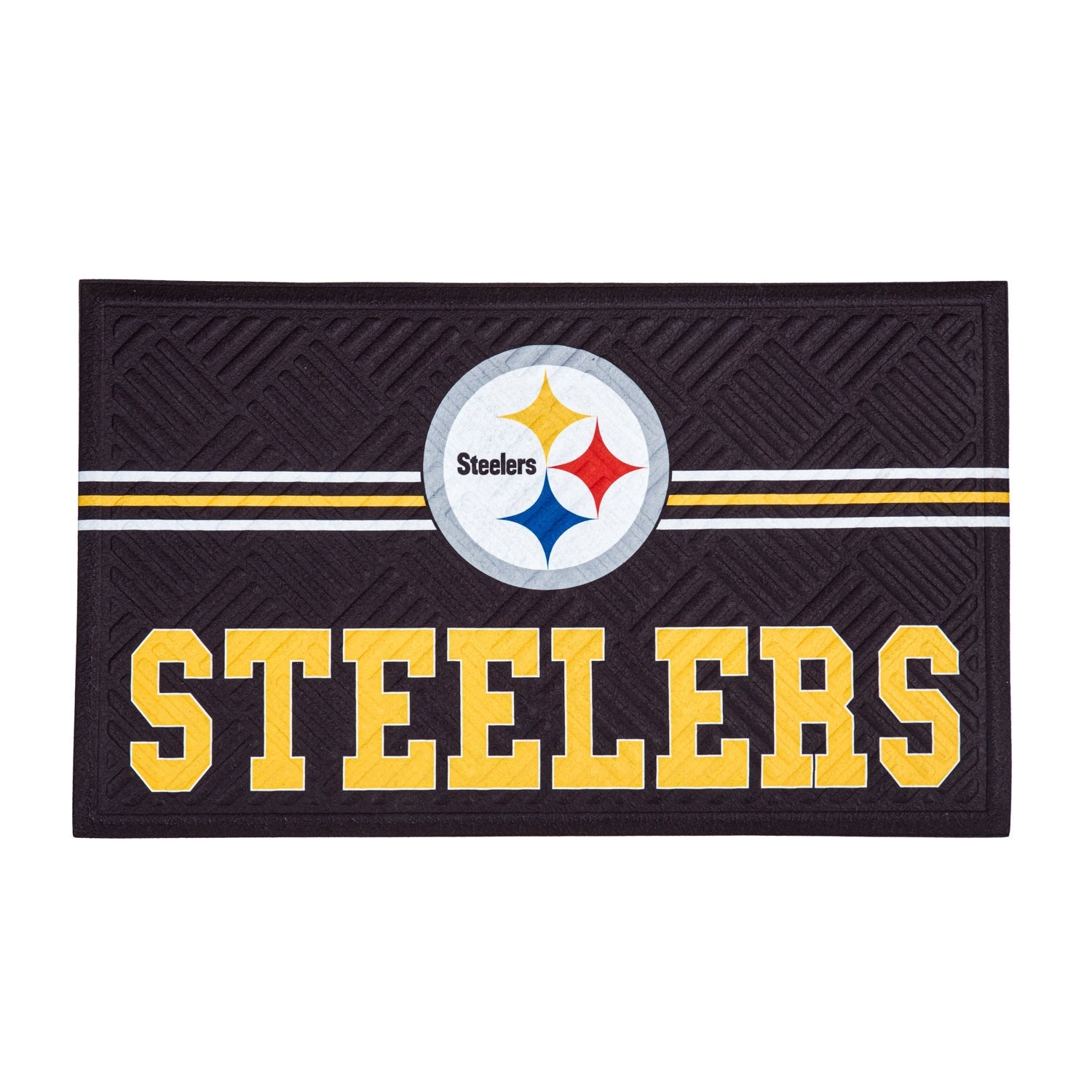Pittsburgh Steelers Embossed Mat Cross Hatch